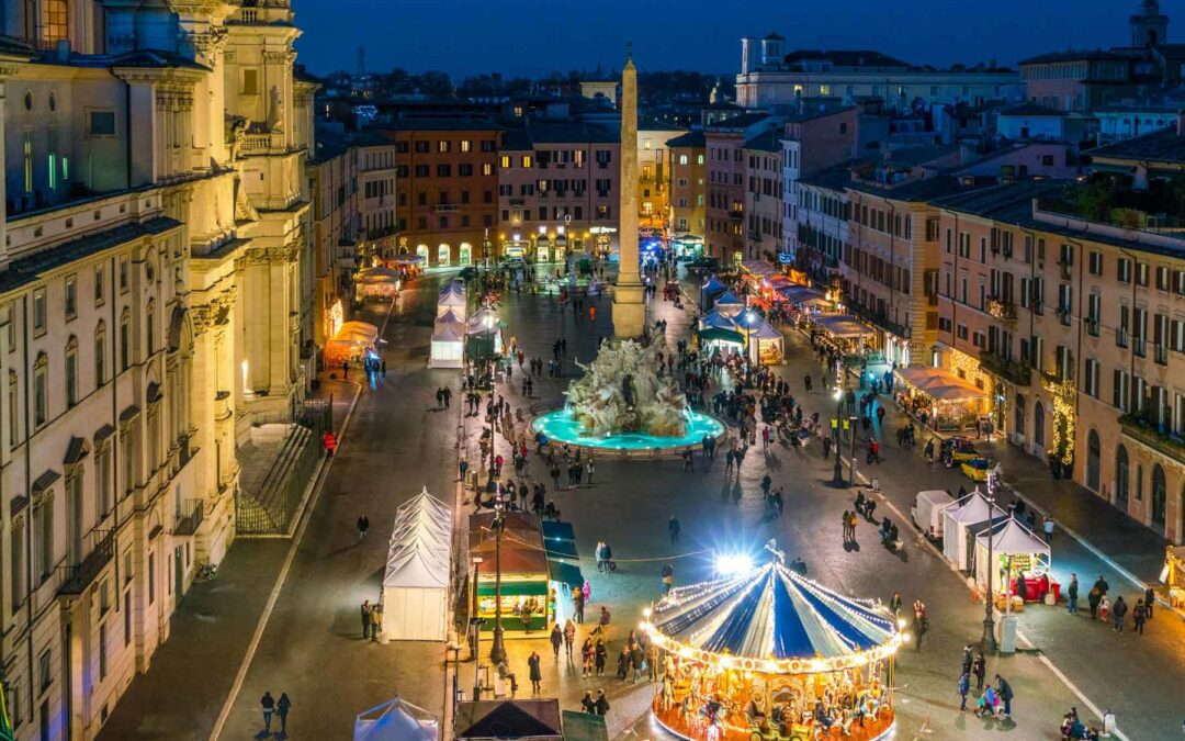 Il sindaco Gualtieri ha inaugurato oggi pomeriggio la Festa della Befana a piazza Navona