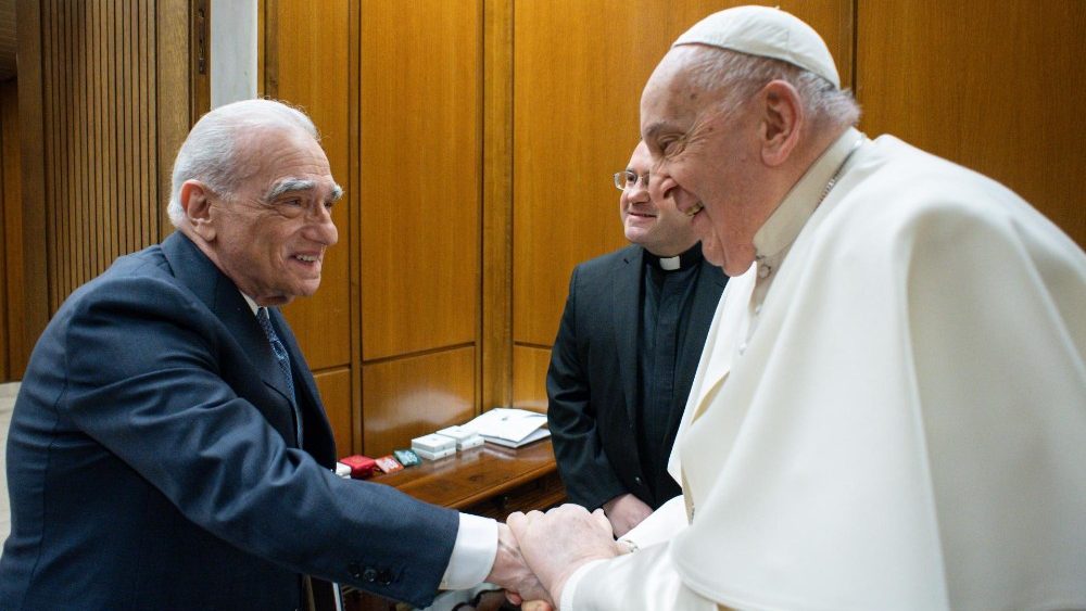 Martin Scorsese in Vaticano incontra Papa Francesco