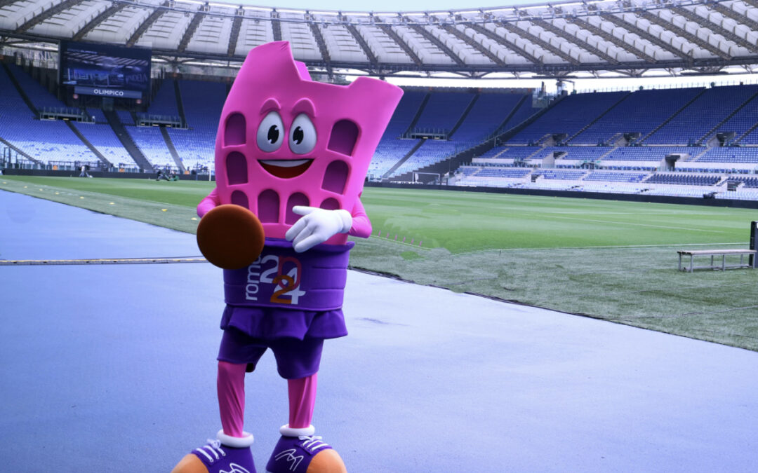 Europei di Atletica Roma 2024, al Foro Italico presentata la mascotte Ludo