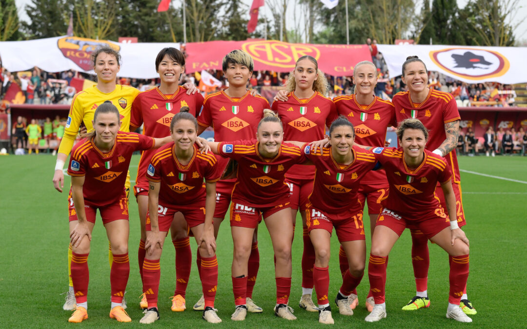 Roma femminile, al Tre Fontane la cerimonia di consegna del trofeo dello scudetto