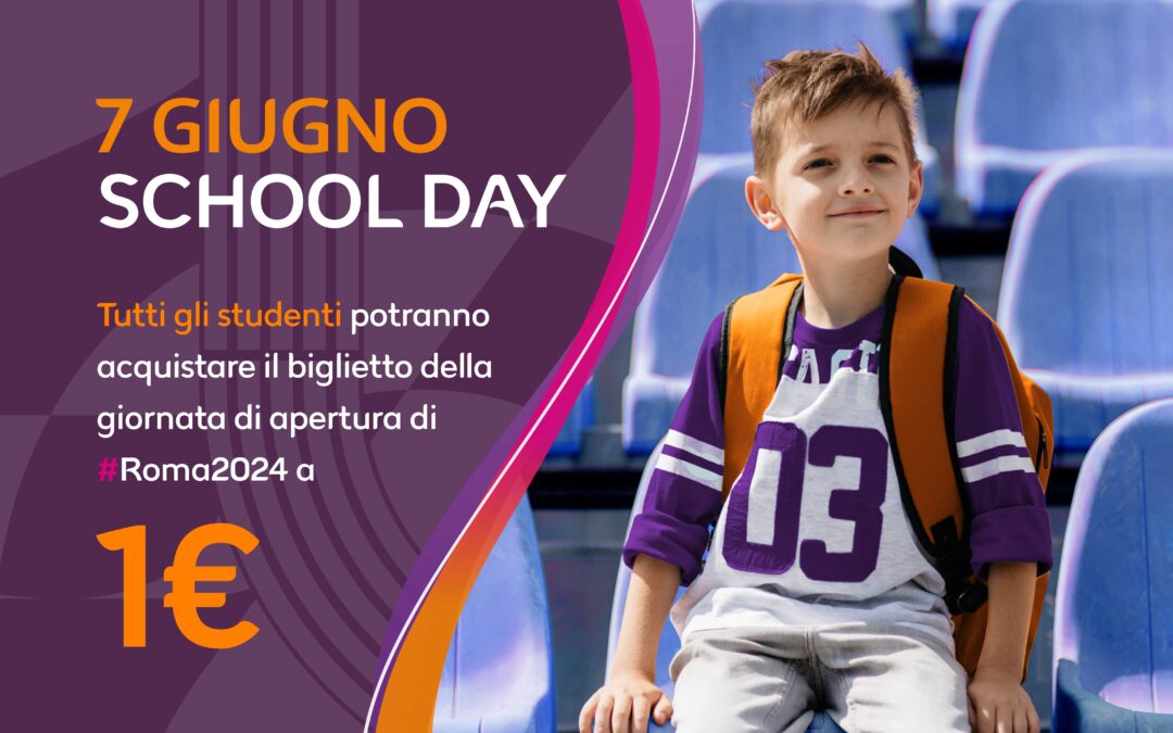 Il 7 giugno gli Europei di Atletica si aprono con lo ‘School Day’: biglietti a 1 euro per gli studenti