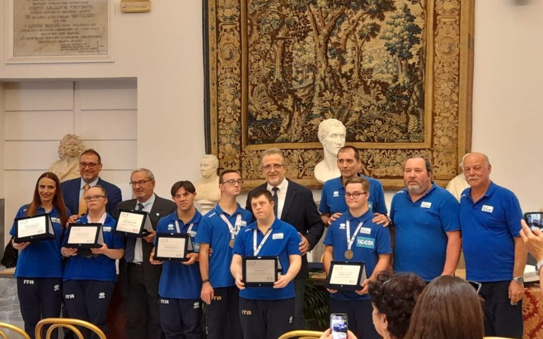 Premiati in Campidoglio gli atleti Fisdir medagliati ai Trisome Games di Antalya