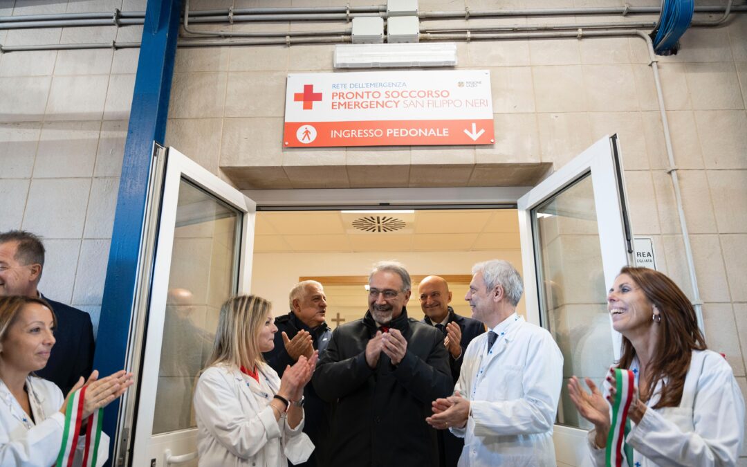 Rocca inaugura il pronto soccorso del San Filippo Neri. Stanziati per l’intervento 4,5 milioni di euro