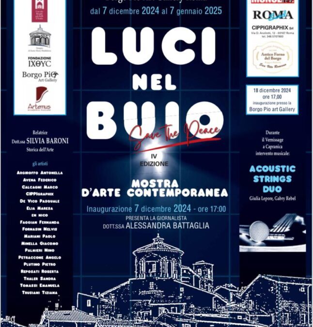 A Capranica Prenestina torna la quarta edizione dell’evento “Luci nel buio”