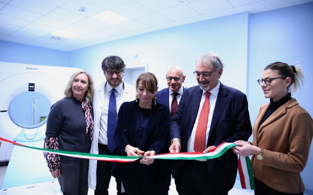 Il presidente Francesco Rocca inaugura la nuova Tac spettrale al Sant’Andrea