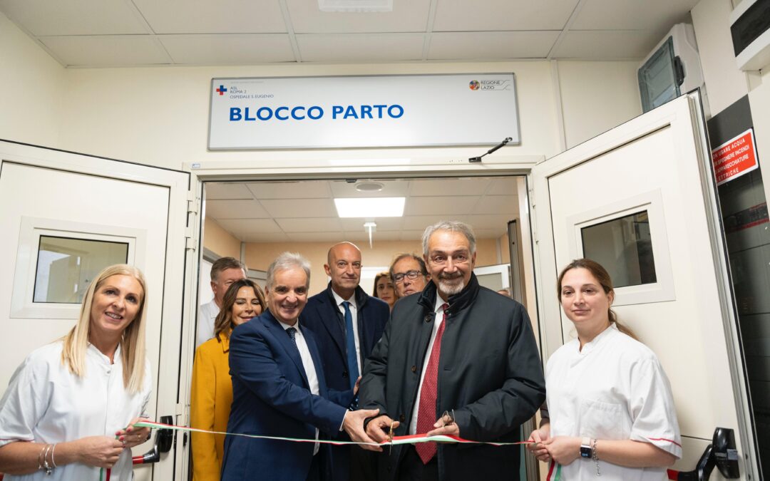 Ospedale Sant’Eugenio: il presidente Francesco Rocca inaugura il nuovo blocco parto